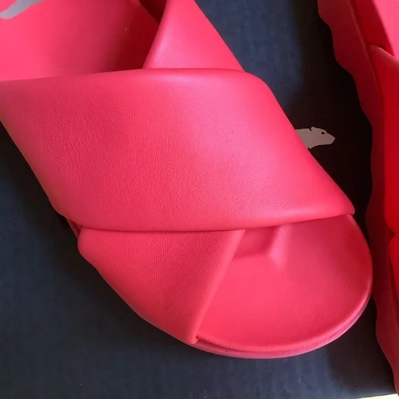 Sorel Leather Viibe Slide Sandal Red Glo/ Gum 16 SZ 9.5 - Picture 4 of 12